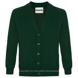 Rusper Primary Green Cardigan